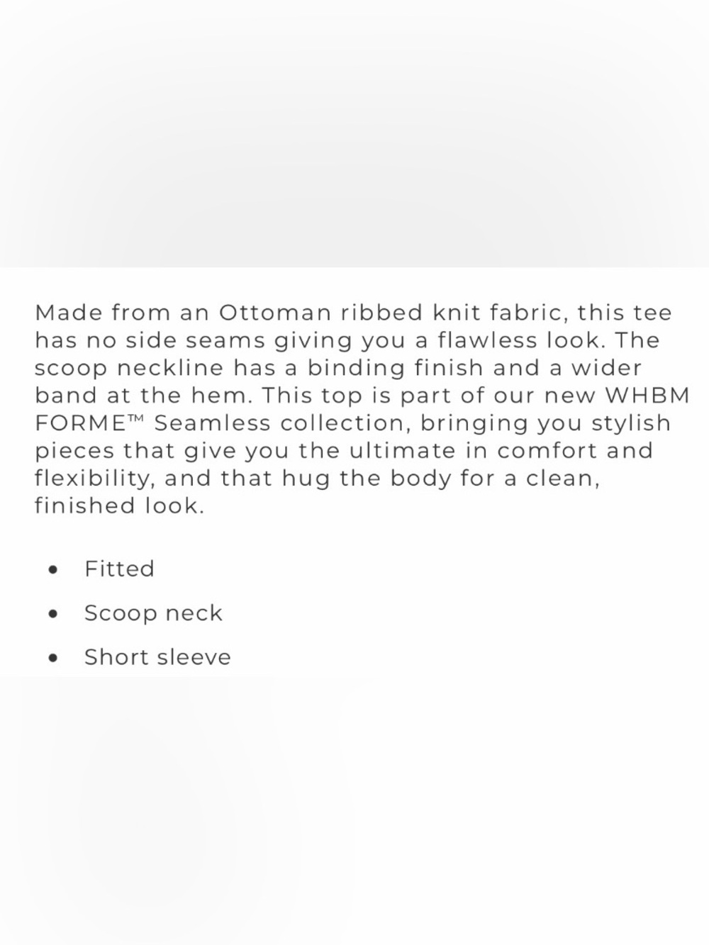 Seamless Ribbed Tee - Picture 6 of 7